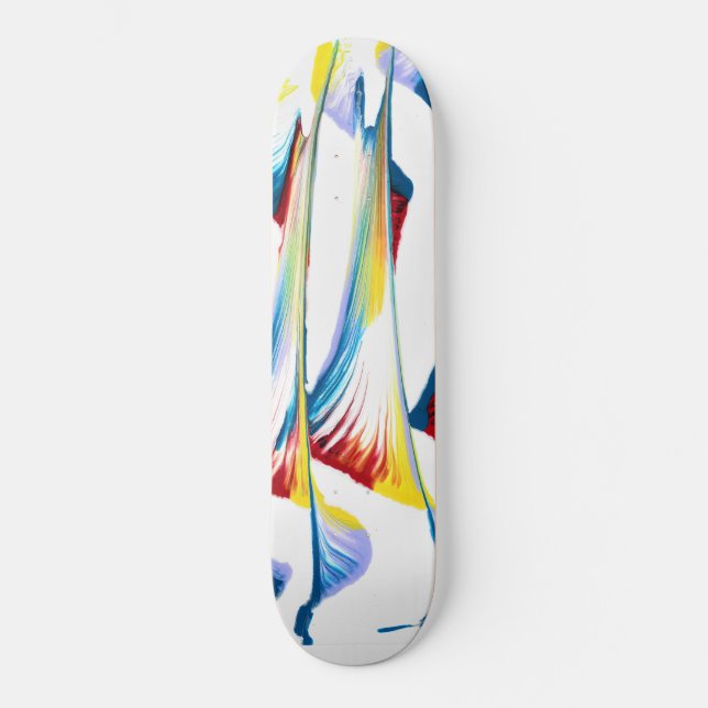 Tag Along 2 Feathered Abstract Skateboard Deck (Front)