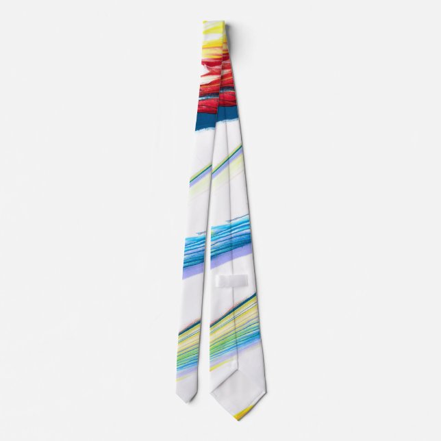 Tag Along 3 Wild Striped Abstract Tie (Back)