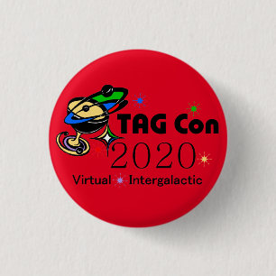 TAG Con 2020 - Virtual Intergalactic RED QUADRANT 3 Cm Round Badge