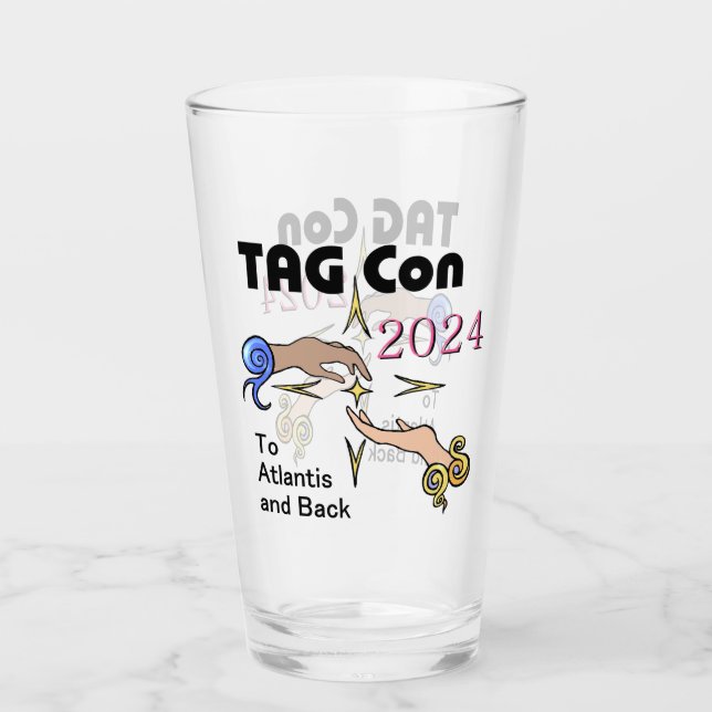 TAG Con 2024 Glass Tumbler (Front)