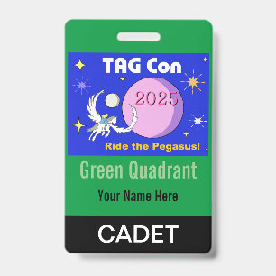 TAG Con 2025 - Green Quadrant - Cadet Badge ID Badge