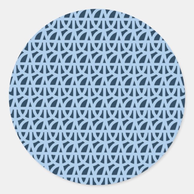 tag_logo_pattern_5 - Customised Classic Round Sticker (Front)