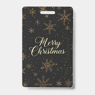 Tag-Merry Christmas ID Badge
