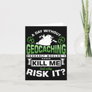 Tag Ohne Geocaching GPS Savenger Hunt Caches Gift Card