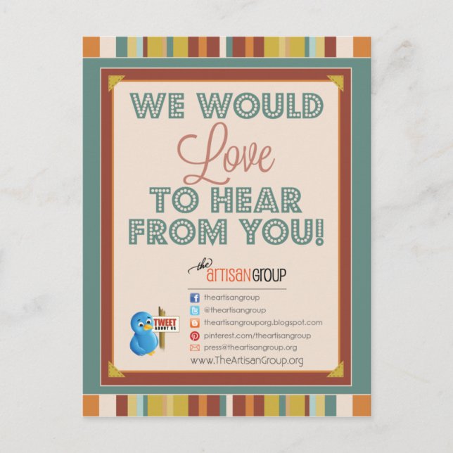 TAG Oscars Press Postcard (Front)