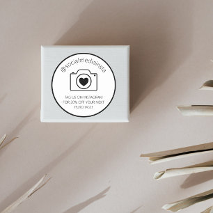 Tag Us On Instagram For Discount Product Sticker