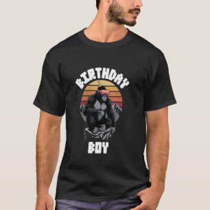 Tag VR Gamer Birthday Retro Kids Monkey Decoration T-Shirt
