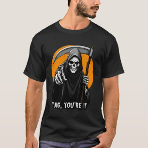 Tag You're It Skeleton Boop Hooded Skeleton Figure T-Shirt
