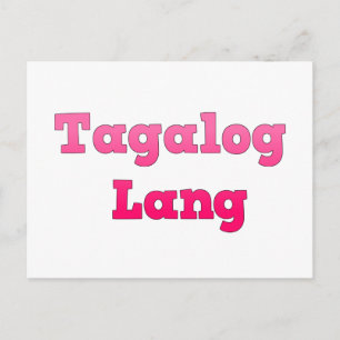 Tagalog Lang Postcard