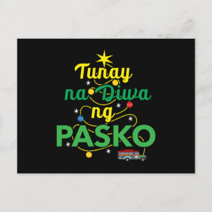 Tagalog Philippines Spirit of Christmas Postcard