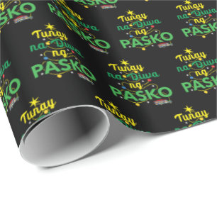 Tagalog Philippines Spirit of Christmas Wrapping Paper