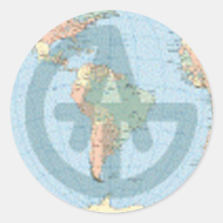 TAGG_GLOBE - Customised Classic Round Sticker