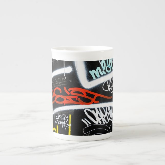 tagged bone china mug (Front)
