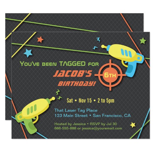 Laser Tag Party Invitations Uk 6