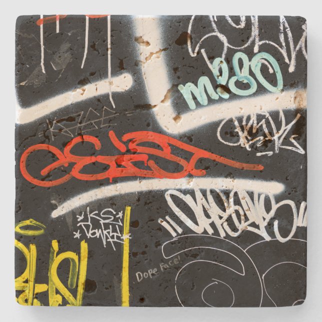 tagged stone coaster (Front)