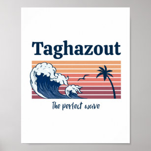 Taghazout beach morocco poster