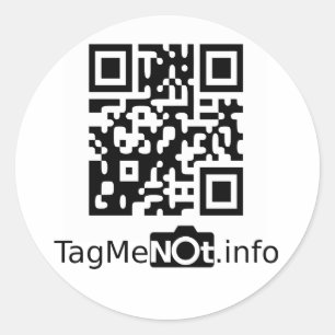 TagMeNot Classic Round Sticker