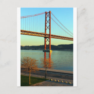 Tagus bridge, Lisbon, Portugal Postcard