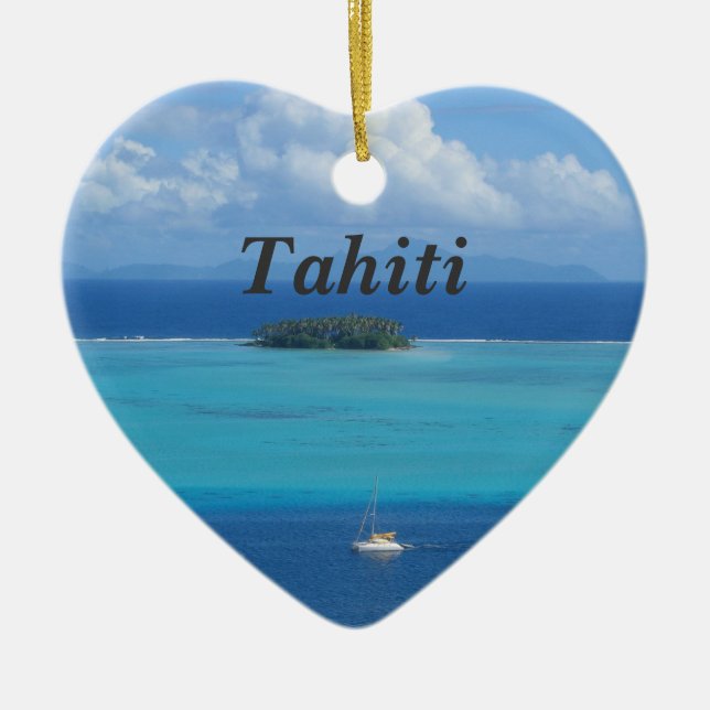 Tahiti Ceramic Tree Decoration (Front)