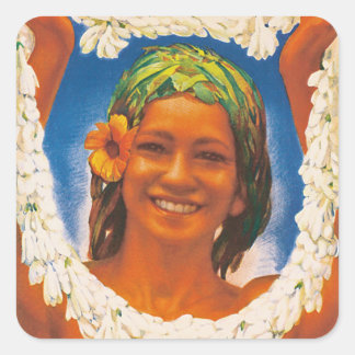 Tahiti ~ La Perle du Pacifique Square Sticker