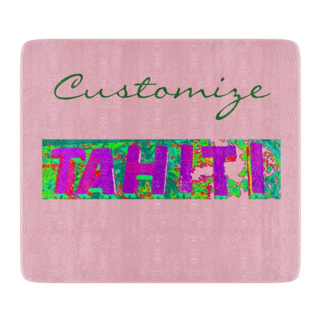 Tahiti Sign Thunder_Cove Cutting Board (Front)