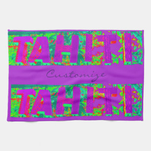Tahiti Sign Thunder_Cove Tea Towel