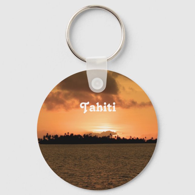 Tahiti Sunset Key Ring (Front)