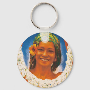 Tahiti ~ The Pearl of the Pacific Key Ring