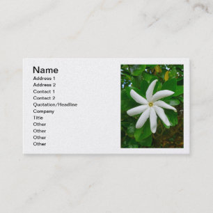 Tahitian Gardenia Business Card
