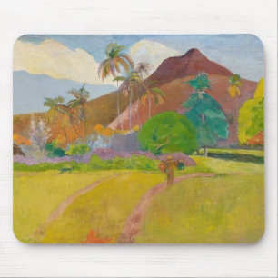 Tahitian Landscape (by Paul Gaugin) Mouse Mat