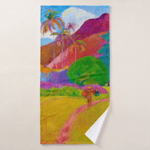 Tahitian Landscape, Gauguin Bath Towel