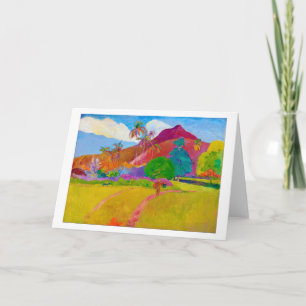 Tahitian Landscape, Gauguin Card