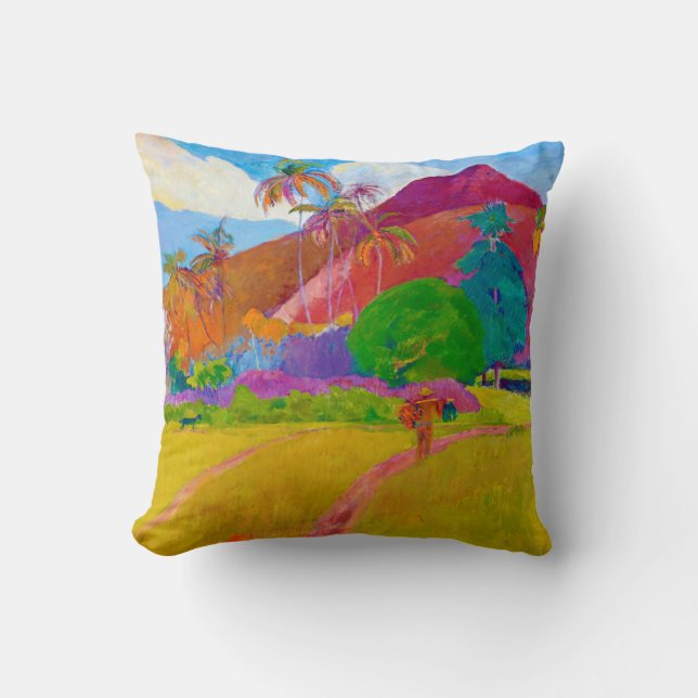 Tahitian Landscape, Gauguin Cushion (Front)