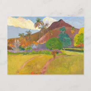 Tahitian Landscape   Paul Gauguin Postcard
