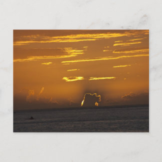 Tahitian Sunset Postcard
