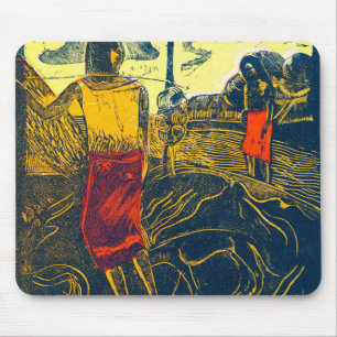 Tahitian Women and Dog, Gauguin Mouse Mat