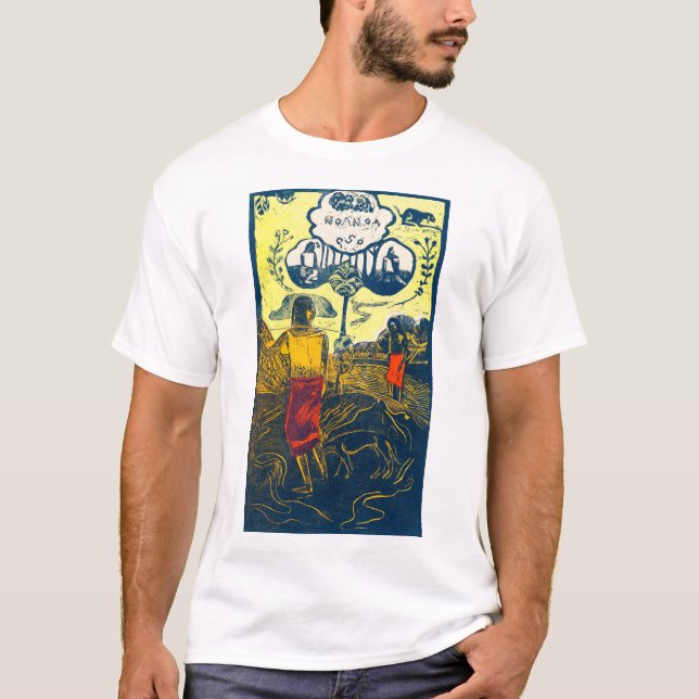 Tahitian Women and Dog, Gauguin T-Shirt (Front)