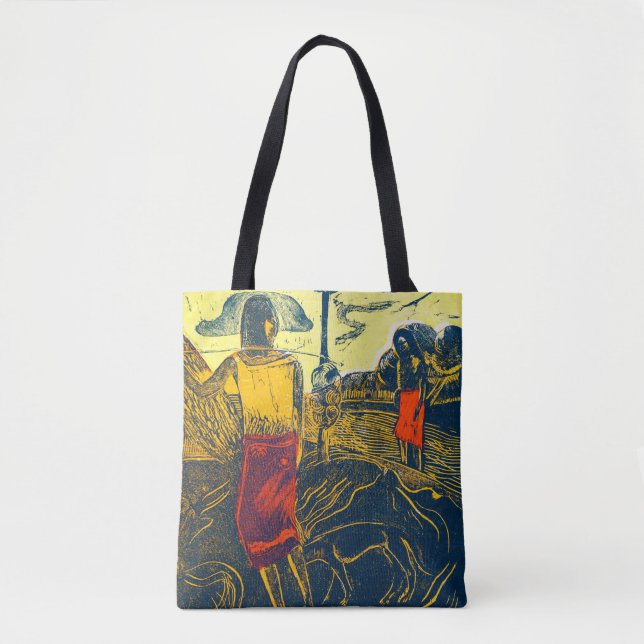 Tahitian Women and Dog, Gauguin Tote Bag (Front)