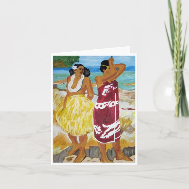 Tahitian Women Card (Front)