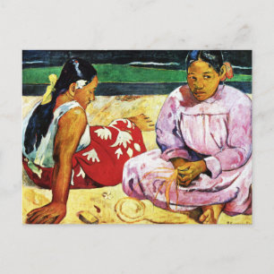 Tahitian Women on the Beach by Paul Gauguin Postcard