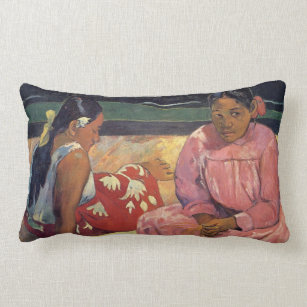 Tahitian Women on the Beach - Paul Gauguin Pillow