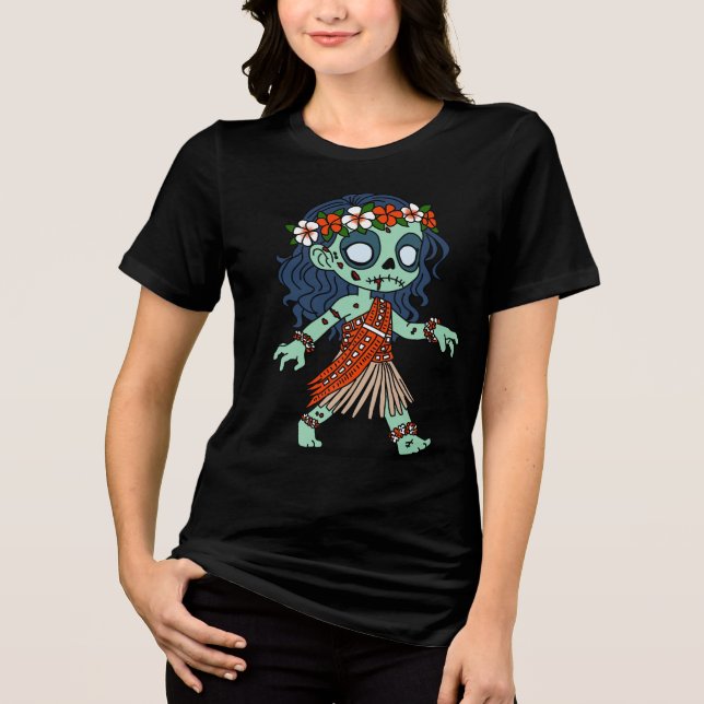 Tahitian Zombie Tri-Blend Shirt (Front)