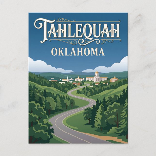 Tahlequah USA Postcard (Front)