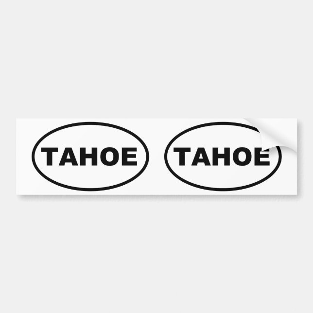 TAHOE BUMPER STICKER (Front)