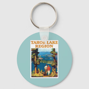 Tahoe Lake Region Vintage Key Ring