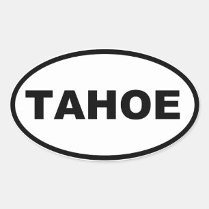 TAHOE OVAL STICKER