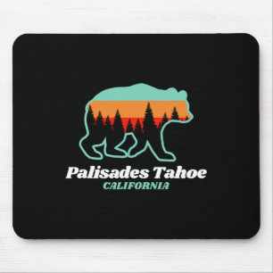 Tahoe Palisades Skiing Snowboarding California Bea Mouse Mat