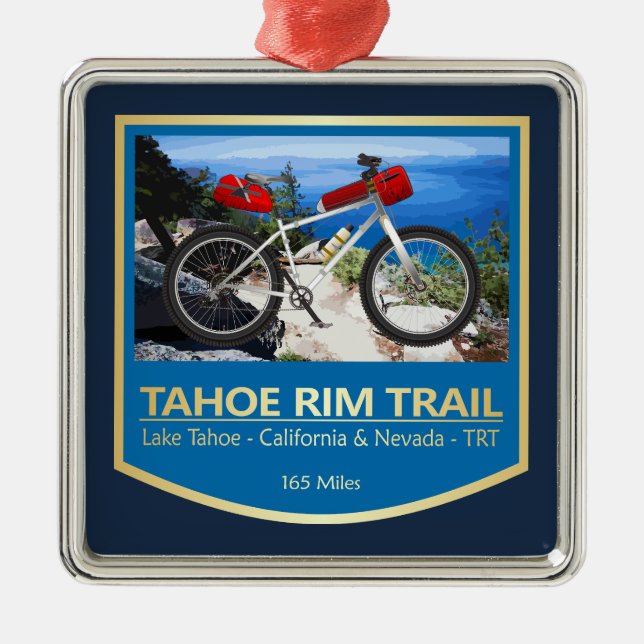 Tahoe Rim (H2) Metal Tree Decoration (Front)