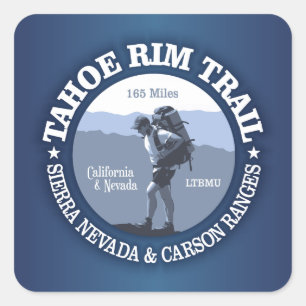 Tahoe Rim Trail Square Sticker