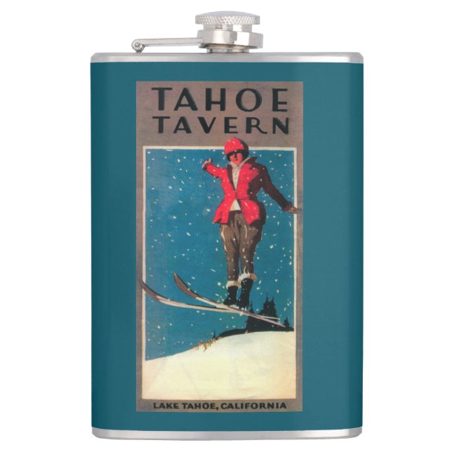 Tahoe Tavern Promo Poster Hip Flask (Front)